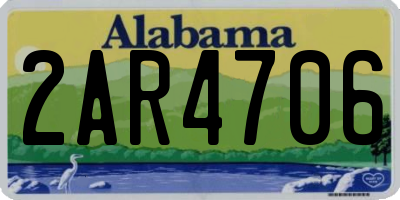 AL license plate 2AR4706