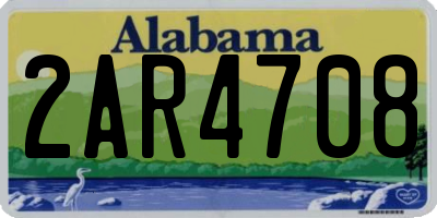 AL license plate 2AR4708