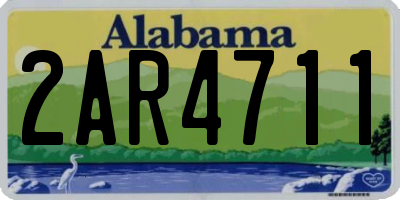 AL license plate 2AR4711