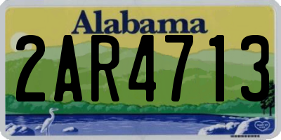 AL license plate 2AR4713