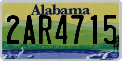 AL license plate 2AR4715
