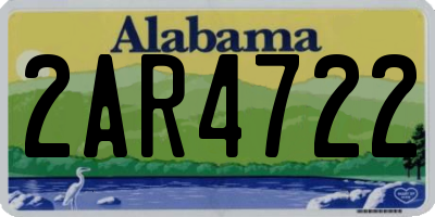 AL license plate 2AR4722