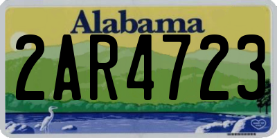 AL license plate 2AR4723