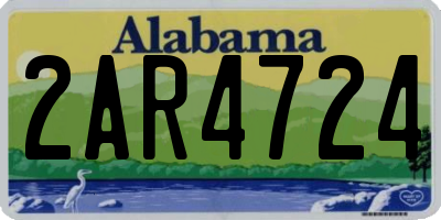 AL license plate 2AR4724