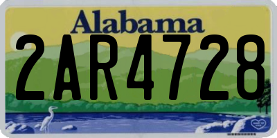AL license plate 2AR4728