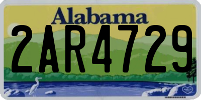 AL license plate 2AR4729