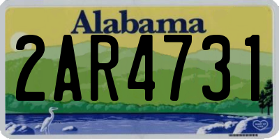 AL license plate 2AR4731