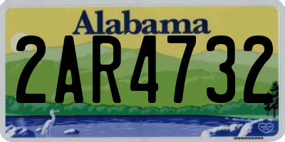 AL license plate 2AR4732