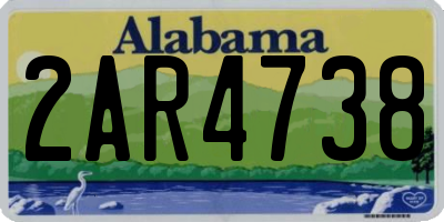 AL license plate 2AR4738