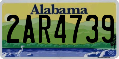 AL license plate 2AR4739