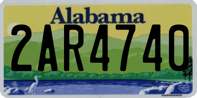 AL license plate 2AR4740