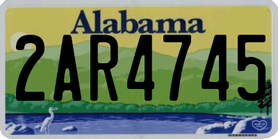 AL license plate 2AR4745