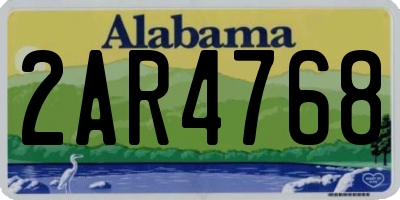 AL license plate 2AR4768