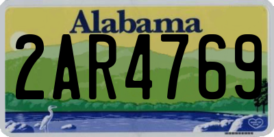 AL license plate 2AR4769