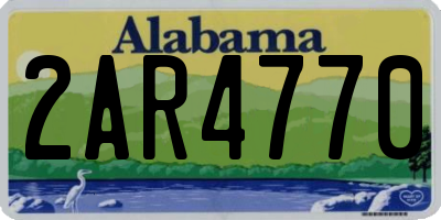 AL license plate 2AR4770