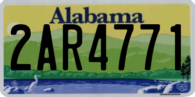 AL license plate 2AR4771