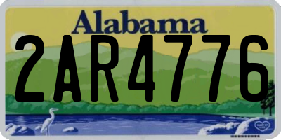 AL license plate 2AR4776