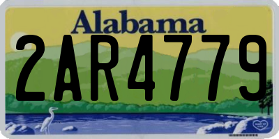 AL license plate 2AR4779