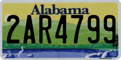 AL license plate 2AR4799