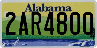 AL license plate 2AR4800