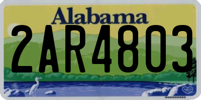 AL license plate 2AR4803