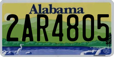 AL license plate 2AR4805