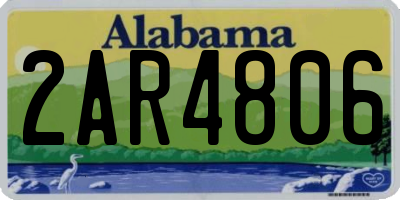 AL license plate 2AR4806