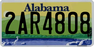 AL license plate 2AR4808