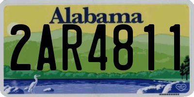 AL license plate 2AR4811
