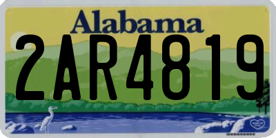 AL license plate 2AR4819