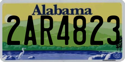 AL license plate 2AR4823