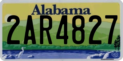 AL license plate 2AR4827