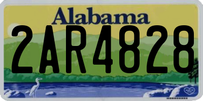 AL license plate 2AR4828