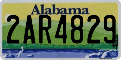 AL license plate 2AR4829