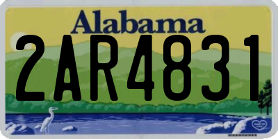 AL license plate 2AR4831