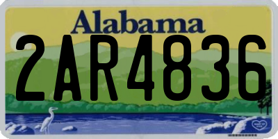 AL license plate 2AR4836
