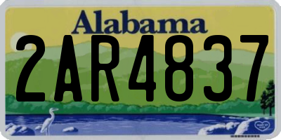 AL license plate 2AR4837