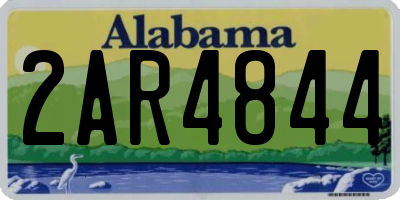 AL license plate 2AR4844