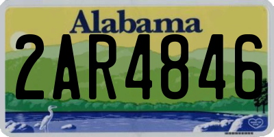 AL license plate 2AR4846