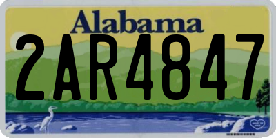 AL license plate 2AR4847