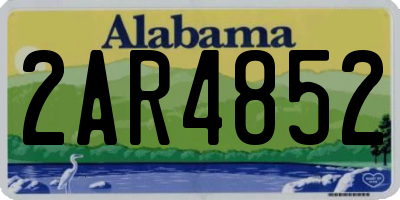 AL license plate 2AR4852