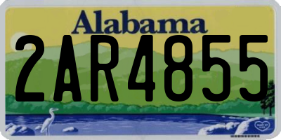 AL license plate 2AR4855