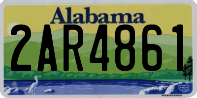 AL license plate 2AR4861