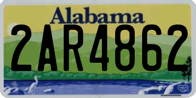 AL license plate 2AR4862