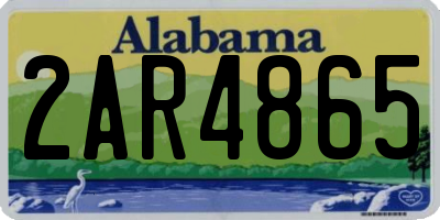 AL license plate 2AR4865