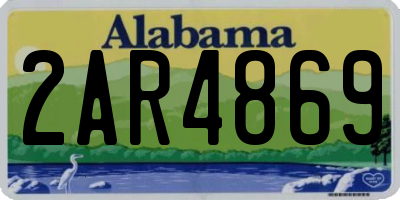 AL license plate 2AR4869