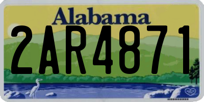 AL license plate 2AR4871