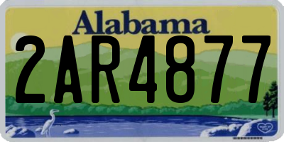 AL license plate 2AR4877