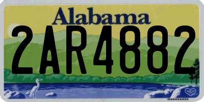 AL license plate 2AR4882