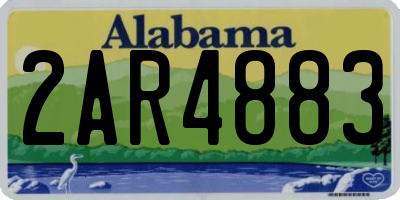 AL license plate 2AR4883